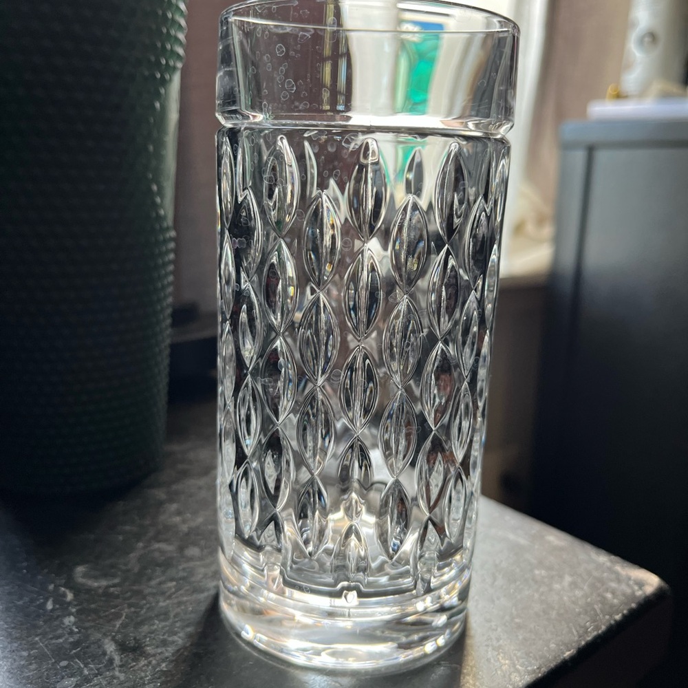 Ralph Lauren Diamond Pattern Glass Drinkware